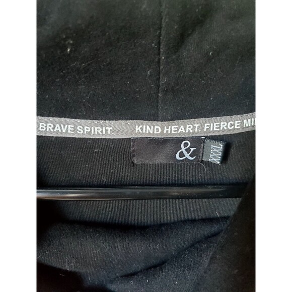 Ampersand Avenue Women's Cowl Neck Pullover XXXL Black Herringbone NO pockets - Picture 5 of 12